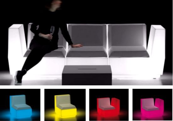 led sofa  mieten